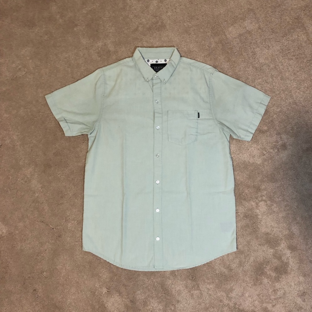 Light Mint Casual Button Down Shirt